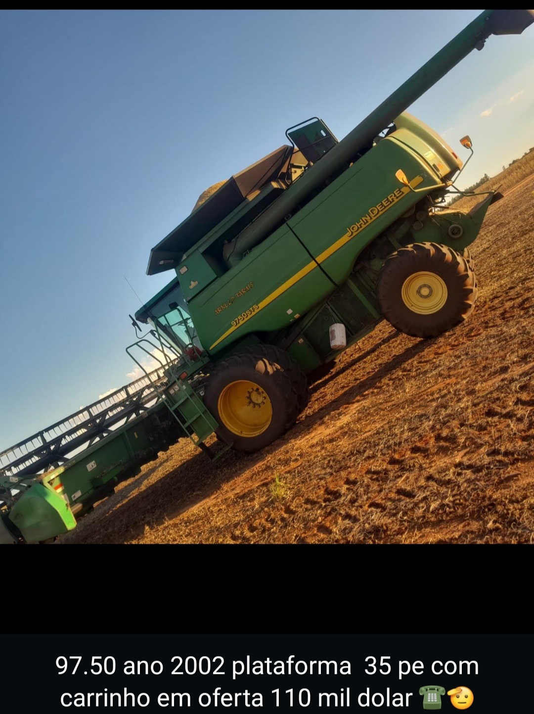 Jhon Deere. 9750 sts 2002
